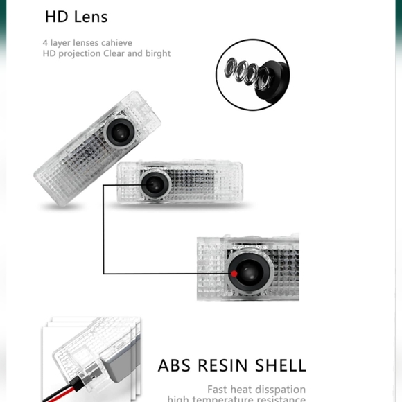 Set of 2 BMW X7 projector welcome door lights - Picture 2 of 2